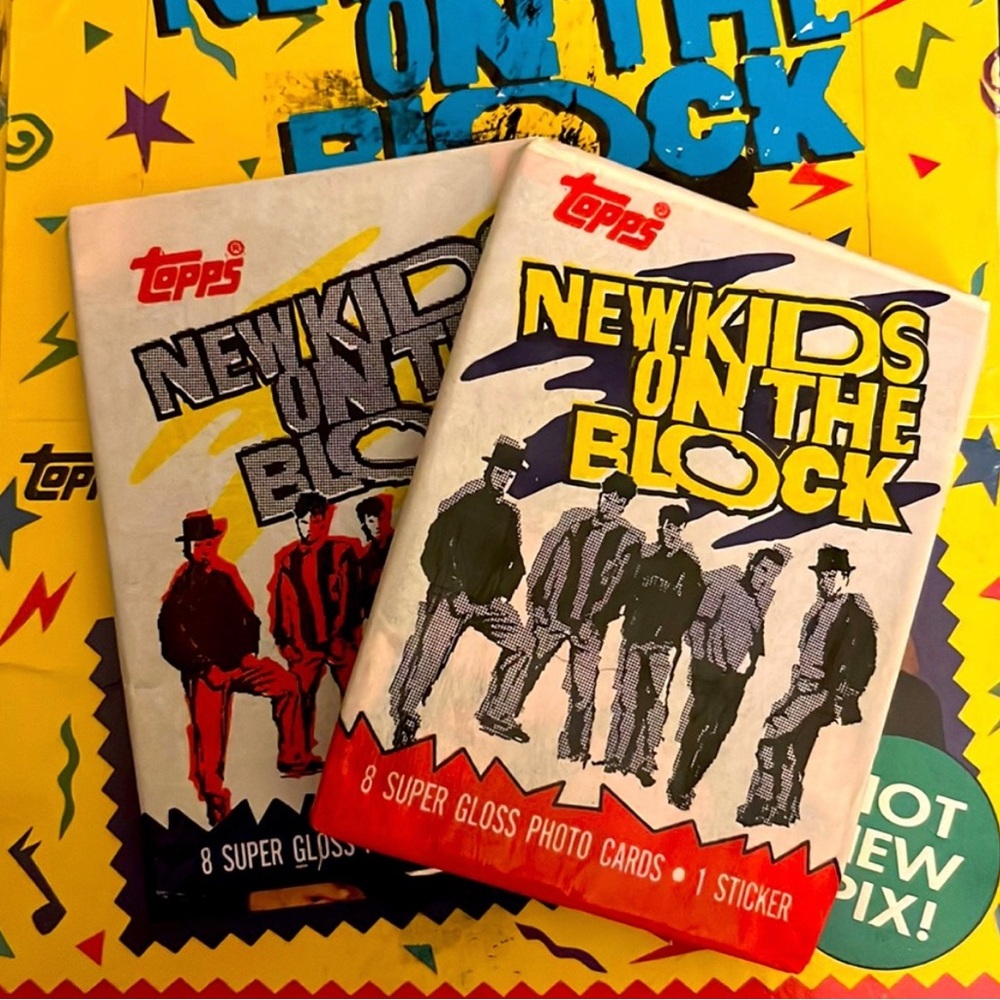 Set of 2!! 1989 New Kids on the NWT
Block Topps Cards
NWT Brand New with Tags